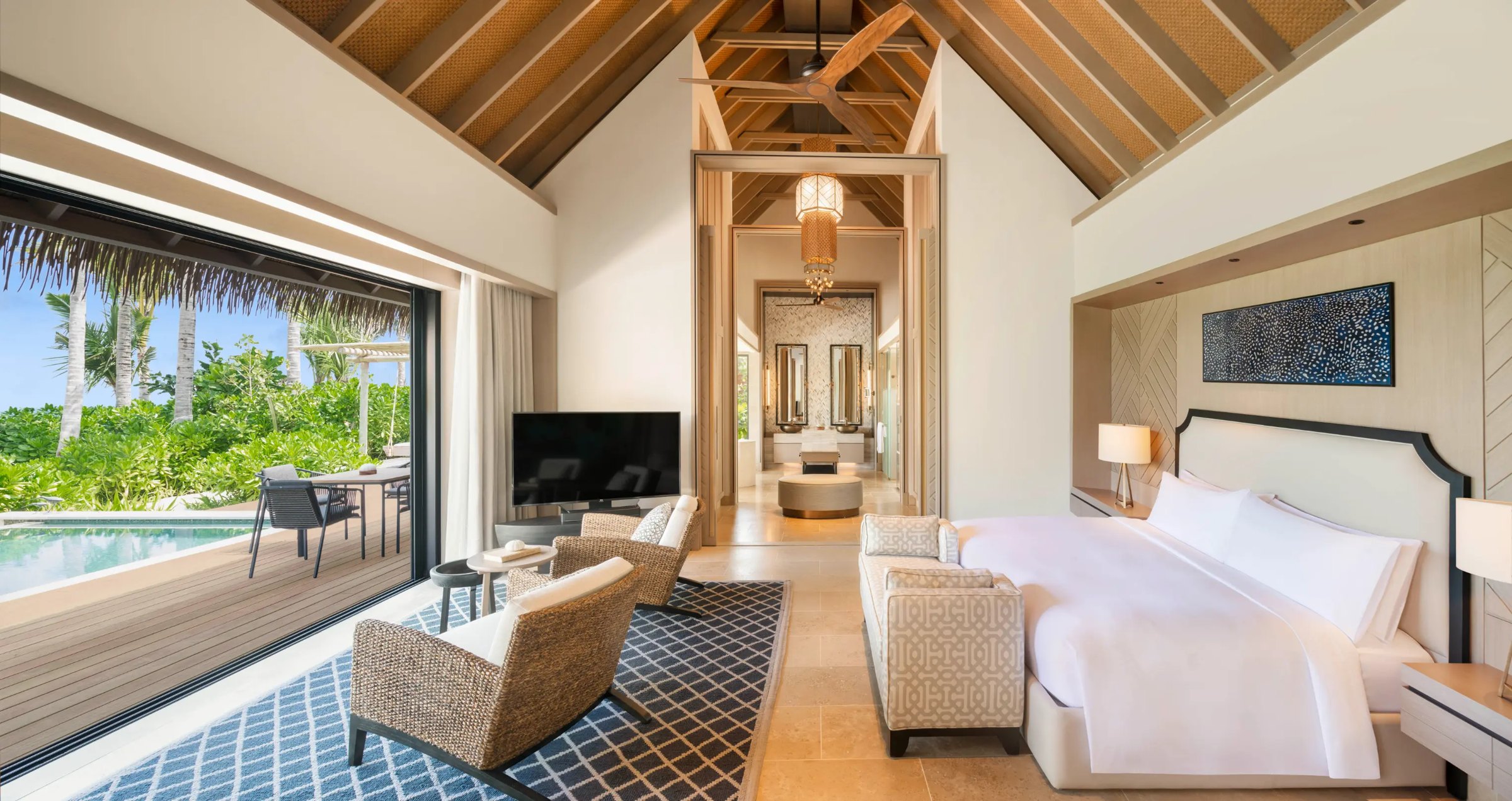 King Beach Villa with Pool at Waldorf Astoria Maldives Ithaafushi, view 2